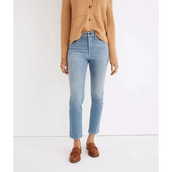 Madewell Petite Stovepipe Jeans in Euclid Wash Sz 26P NE064 - Picture 1 of 8